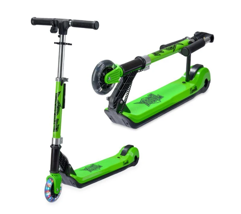 Image of XOOTZ Elements Electric Folding Kids Scooter - Green 5031470263942