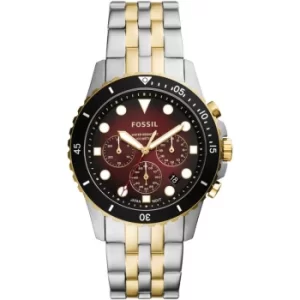 Image of Fossil FB-01 Chronograph Two-Tone Stainless Steel Watch