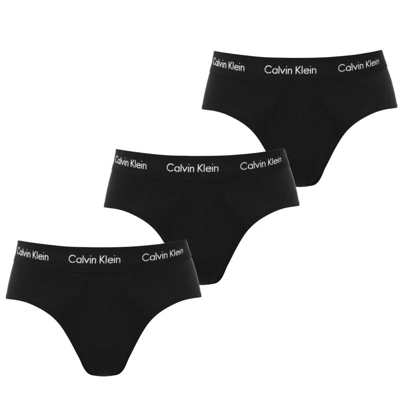 Image of Calvin Klein 3 Pack Briefs Black/Blk WB male S