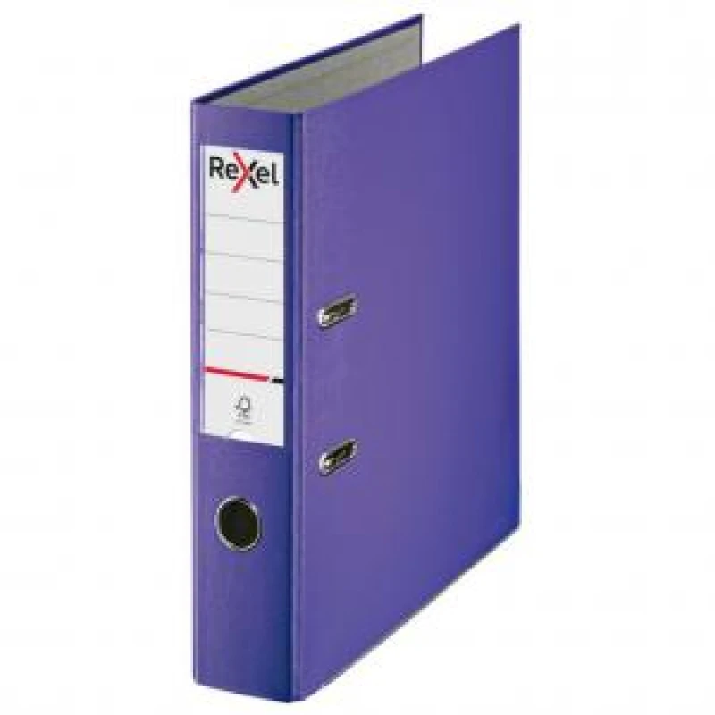 Image of Rexel Lever Arch File Polypropylene ECO A4 75mm Purple Pack 10 EXR86920XX