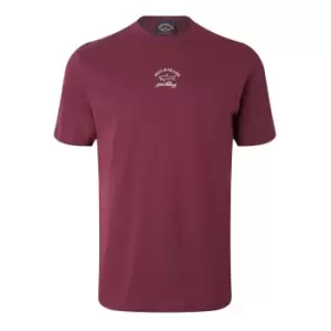 Image of Paul and Shark Logo T-Shirt - Red