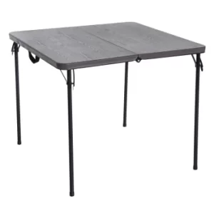 Image of Outsunny Portable Picnic Table, 86Lx86Wx71.5H cm-Black/Brown