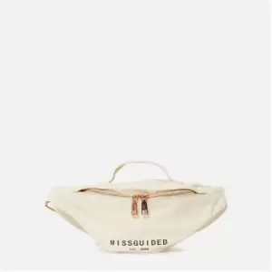 Image of Missguided Branded Cross Body Bag - Cream