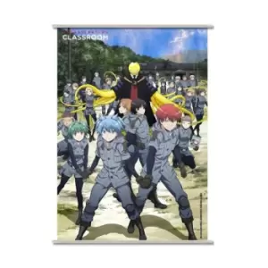 Image of Assassination Classroom Wallscroll Koro & Students in Uniform 90 x 60 cm