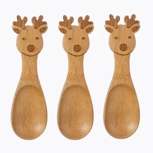 Image of Sass & Belle Reindeer Baby Bamboo Spoons - Set of 3