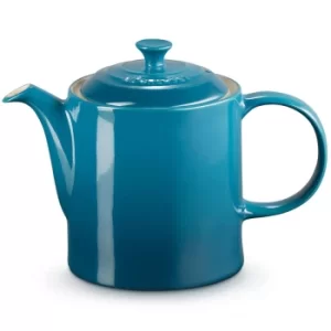 Image of Le Creuset Stoneware Grand Teapot Deep Teal