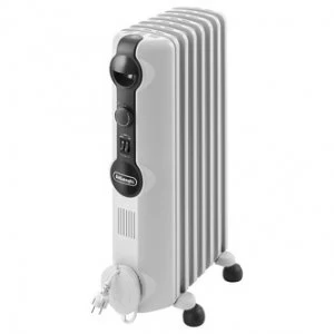 Image of DeLonghi TRRS0715 1 5kW RADIAS Oil Filled Radiator in White
