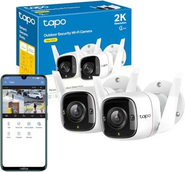 Image of TP Link Tapo C310P2 Outdoor WiFi Security Camera TAPO C310P2