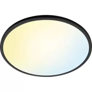 Image of WiZ Smart LED SuperSlim Ceiling Light Tunable White 2450lm in Black Plastic
