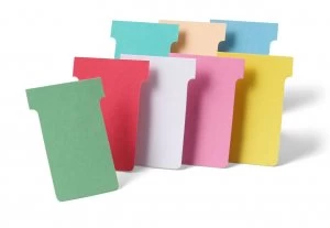 Image of Nobo T-Cards A50 Size 2 Red 32938906 (PK100)