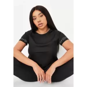 Image of Missguided Soft Luxe Raglan Tee - Black