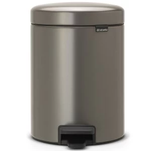 Image of Brabantia newIcon 5L Pedal Bin - Platinum