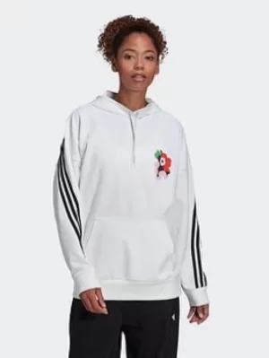 Image of adidas X Marimekko Hoodie, Yellow, Size S, Women