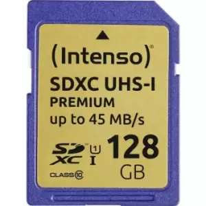 Image of Intenso Premium SDXC card 128GB Class 10, UHS-I