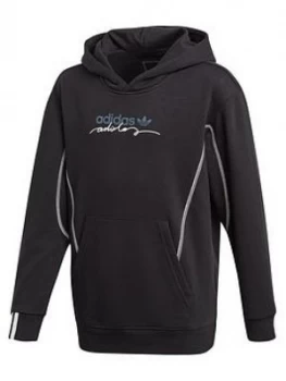 Image of Boys, adidas Originals Childrens Hoodie - Black, Size 7-8 Years