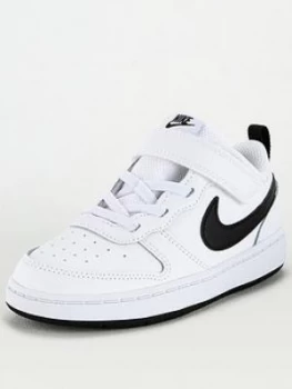 Image of Nike Infants Court Borough Low 2 Trainers - White