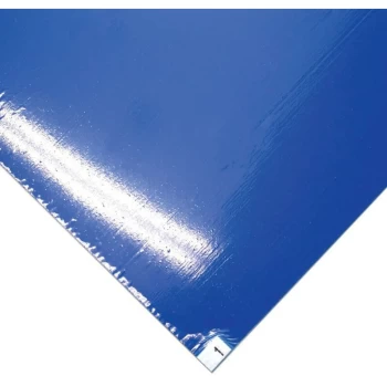Image of First-step Entrance Matting, Blue, 0.45MX1.17M (Pk-4) - Coba