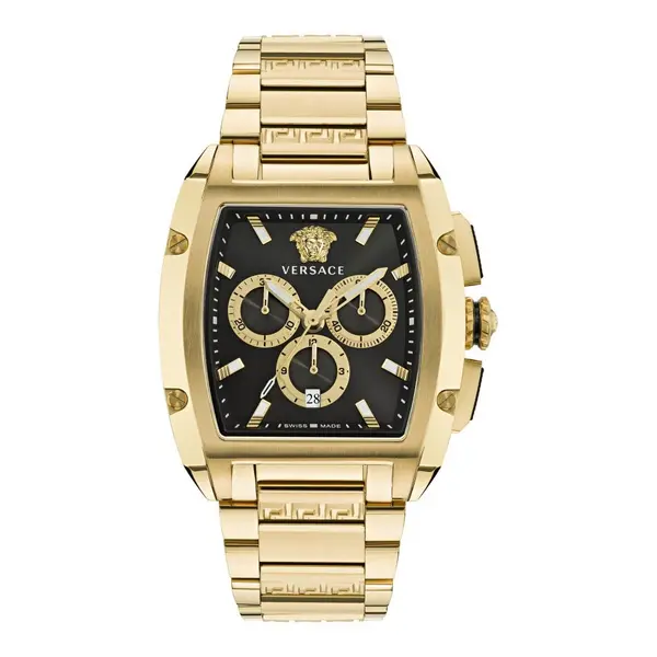 Image of Versace Watches Gents Versace Dominus Gold-Tone Watch VE6H00523