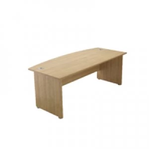 Image of Avior 2000mm Bow Front Desk Ash KF838256