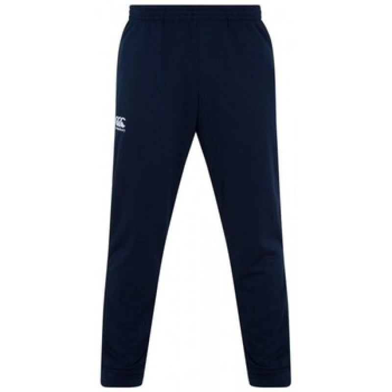 Image of Canterbury Canterbury Men Stretch Tapered Tracksuit Bottoms in Navy Size: Small Navy S Male 5063107210296