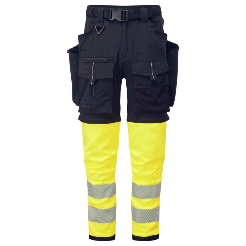 Image of Portwest Ultimate Modular Contrast 3 in 1 Trousers Black