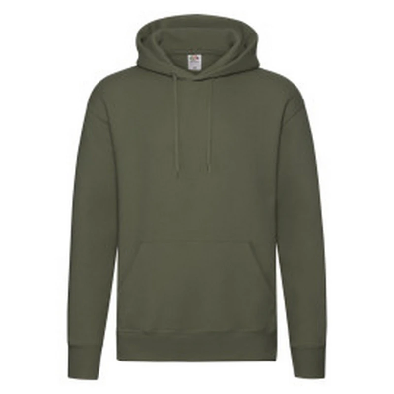 Image of Fruit Of The Loom Fruit of the Loom Men R Hoodie in Olive Size: Small Olive S Male 5063425300624