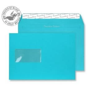 Image of Creative Colour Cocktail Blue PS Wallet Window C5 162x229mm Ref