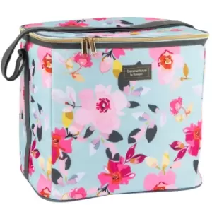 Image of Summerhouse Gardenia Floral 20L Family Cool Bag - Sky Blue