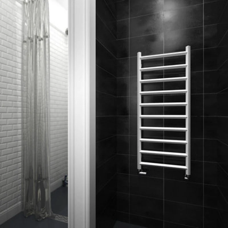 Image of Terma Crystal Soft White Towel Warmer (W)500mm X (H)1200mm