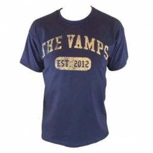Image of The Vamps Team Vamps Navy T Shirt Medium