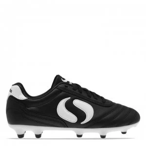 Image of Sondico Strike Firm Ground Football Boots - Black/White