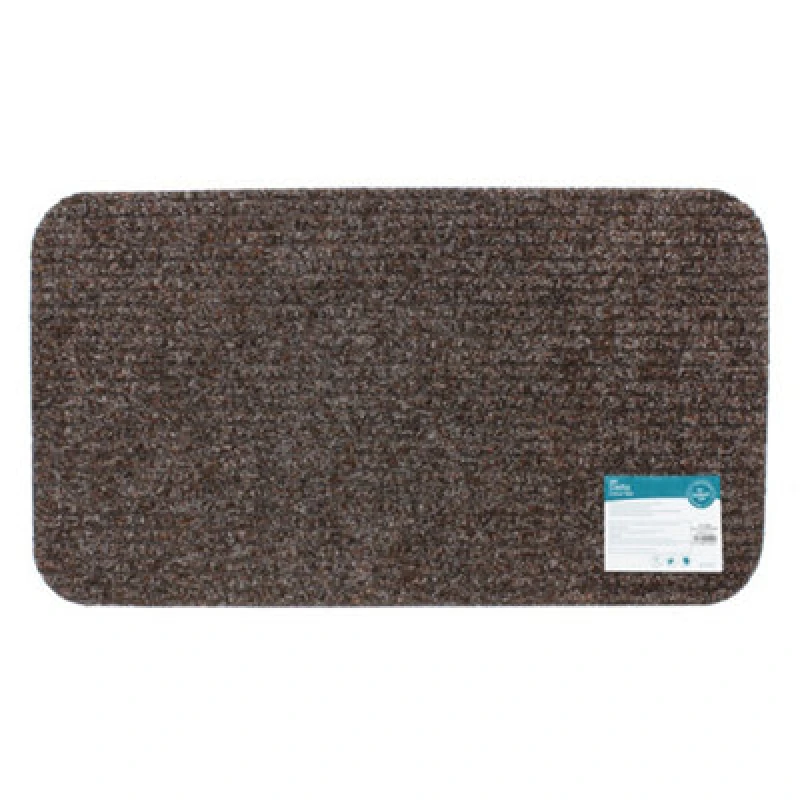 Image of JVL Delta Scraper Door Mat, 40x70cm, Brown Brown