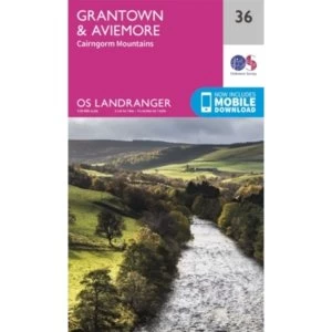 Image of Grantown, Aviemore & Cairngorm Mountains by Ordnance Survey (Sheet map, folded, 2016)