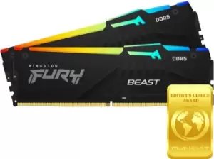 Image of Kingston Fury Beast RGB 16GB (2x 8GB) 6000MHz Ram