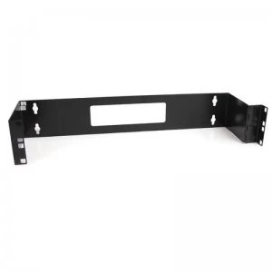 Image of Startech 2u 19" Hinged Wall Mount Bracket For Patch Panels (black)