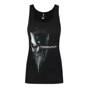 Image of Terminator Womens/Ladies Genisys Logo Sleeveless Vest (M) (Black)