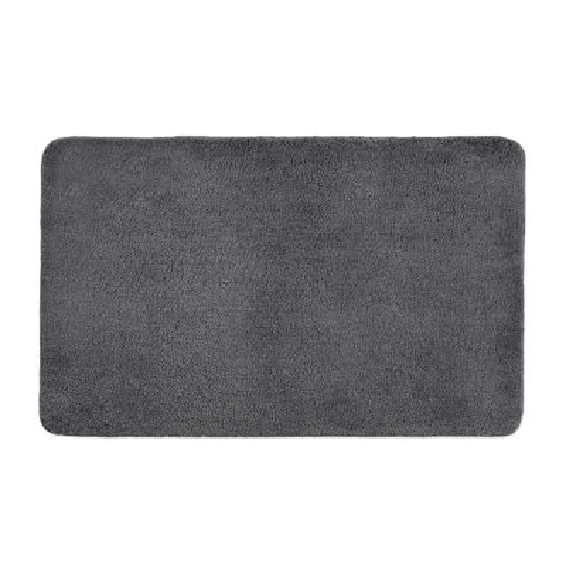 Image of Allure Bath Fashions Luxury Microfibre Bath Mat Non-Slip - Charcoal Grey