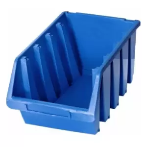 Image of Ergo xl Box Plastic Parts Storage Stacking 204x340x155mm - Colour Blue - Pack of 4