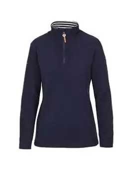 Image of Trespass Big Heart Quarter Zip Fleece - Navy, Size Xxl, Women
