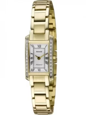 Image of Accurist Ladies Diamond Gold Tone Bracelet Watch LB1588RN