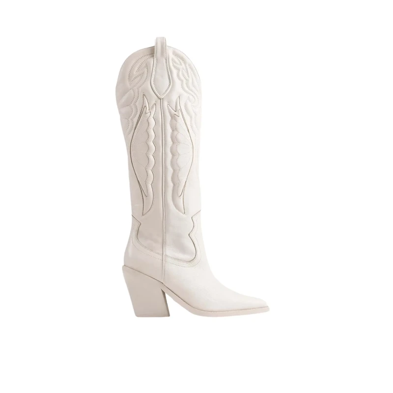 Image of Bronx Leather boots woman Bronx New-Kole Western Blanc Female 38
