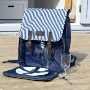 Image of Three Rivers 2 Person Backpack with Picnicware Blue