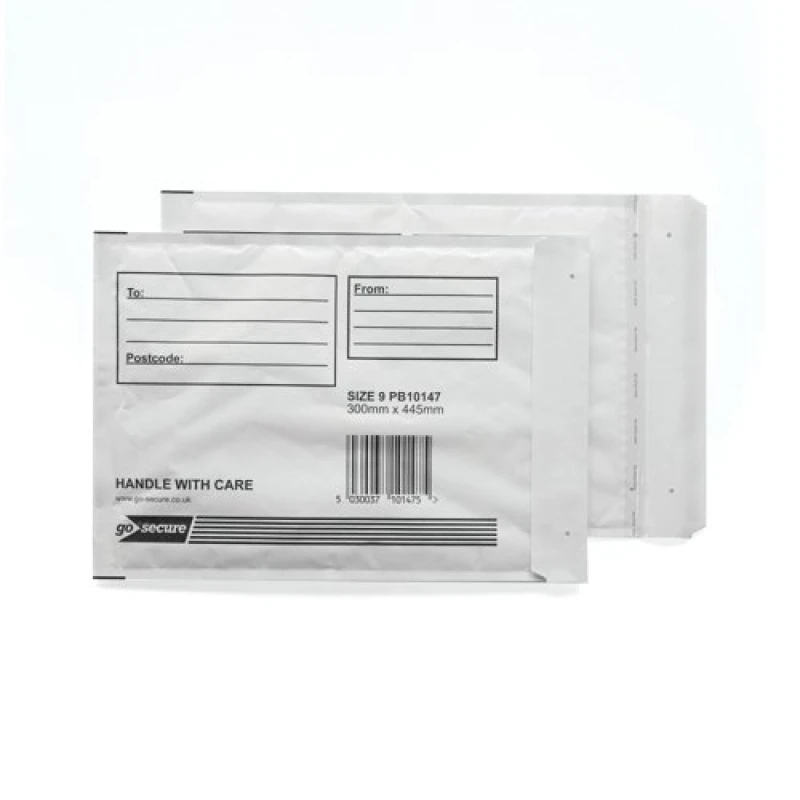 Image of GoSecure Bubble Envelopes Size 9 White (10 Pack) PB10147