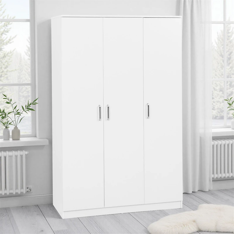 Image of Seconique Dakota 3 Door Wardrobe - White
