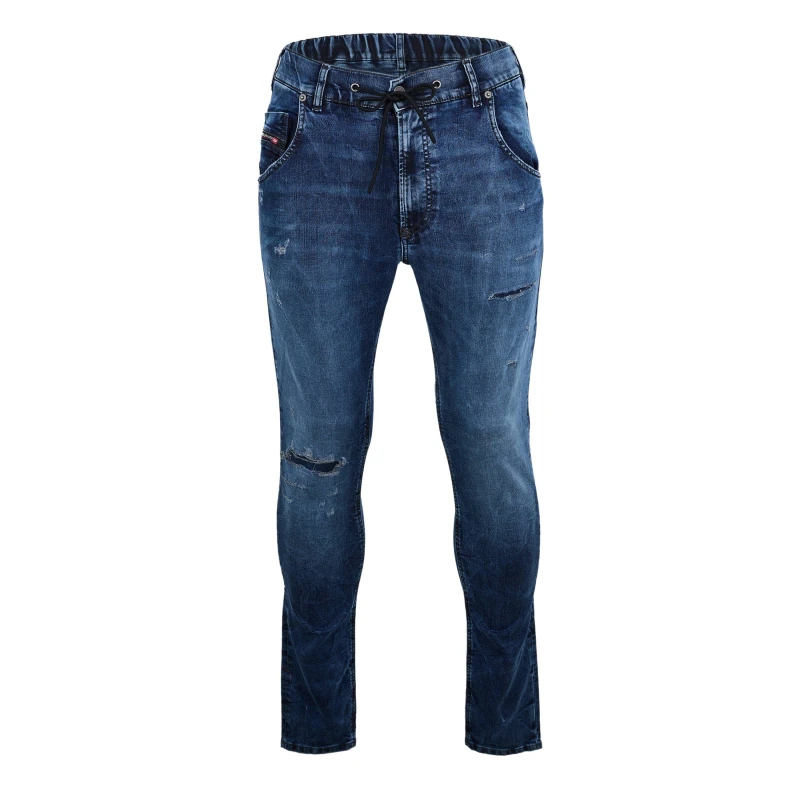 Image of Diesel Mens Straight Leg Jeans Straight Jeans 28W R Blue 64095218285