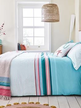 Image of Joules Joules Coastal Border Stripe Duvet Cover Set - Sk