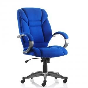 Image of Trexus Galloway Executive Chair With Arms Fabric Blue Ref EX000031