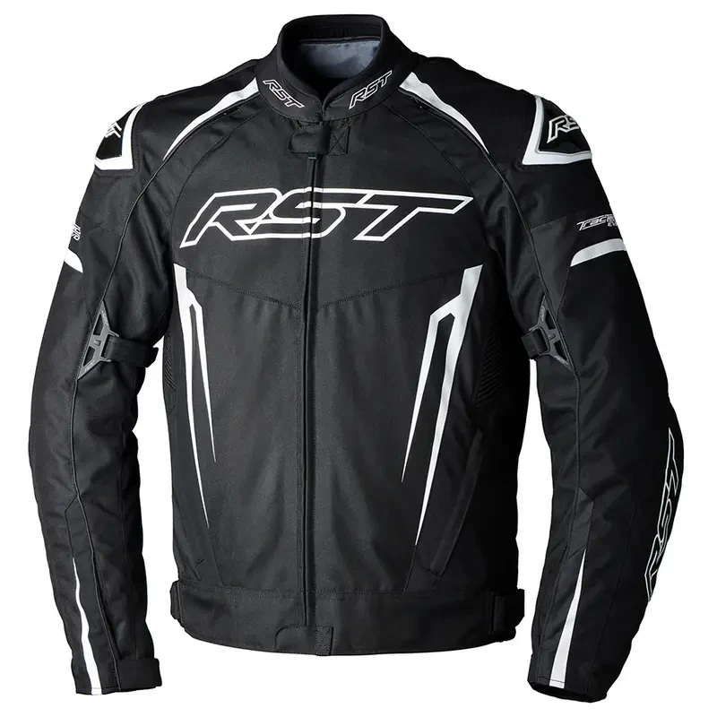 Image of RST Tractech Evo 5 Textile Jacket Black White Black Size 56