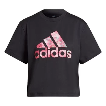 Image of adidas x Zoe Saldana Graphic T-Shirt Womens - Black