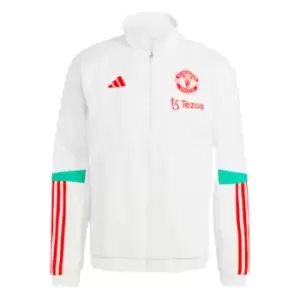 Image of 2023-2024 Man Utd Presentation Jacket (White)